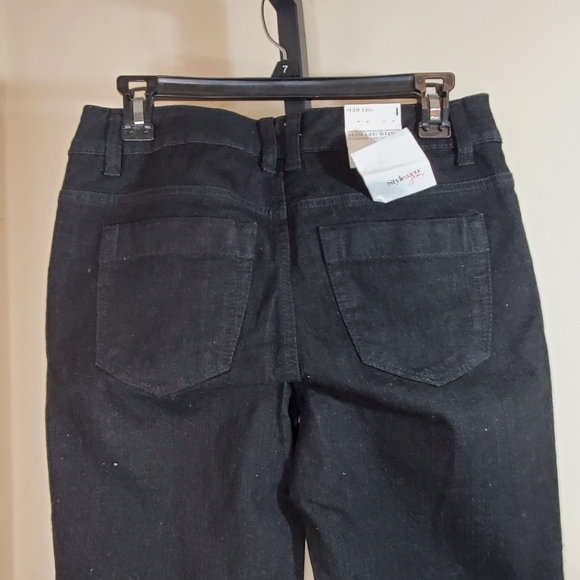 Style & Co Jeans Black Slim Leg Jeans Size 4 - Picture 5 of 7